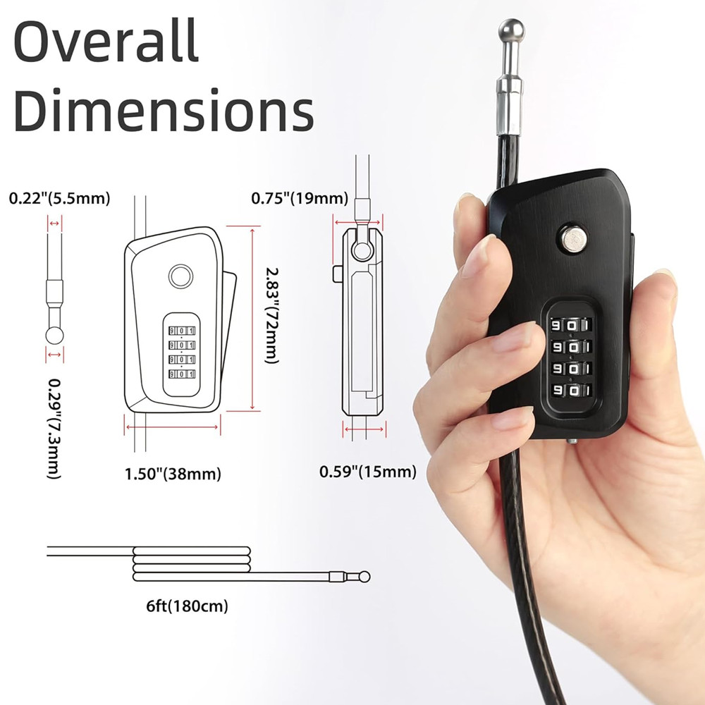 Python Cable Lock for Bike, Bi - Cable Lock Flexible review and price