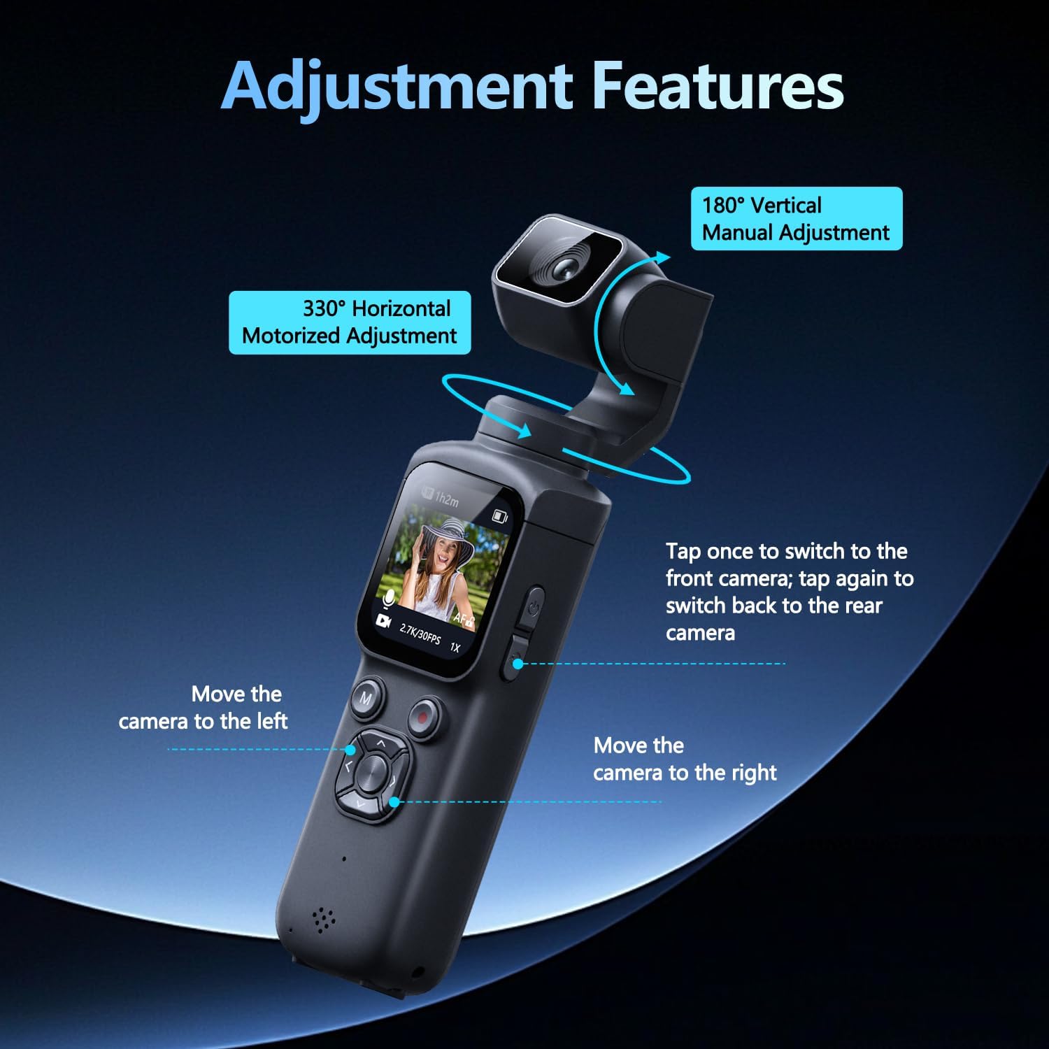 Pocket 3‑Axis Gimbal Vlog Came - Commuting By Bike review and price