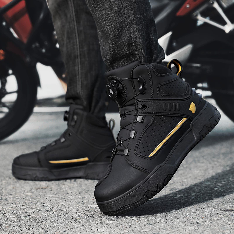 Men Motorcycle Riding Boots Wa - Cycling Commute Shoes review and price